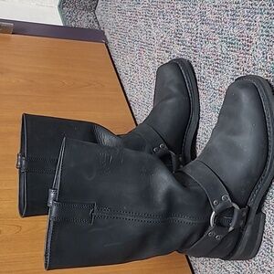 Like New Harley-Davidson Men's Bowden 11.5" Black Harness Style Motorcycle Boots